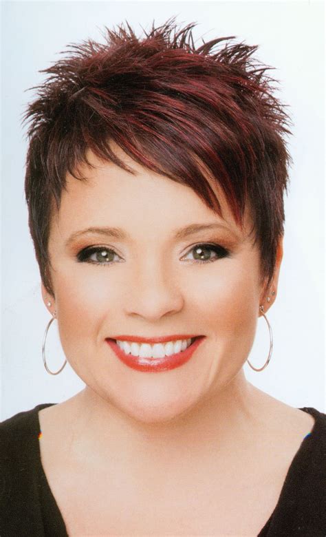 For a supercool twist, dye her hair with a funky color like pink, blue, or purple. . Messy short spiky pixie cuts